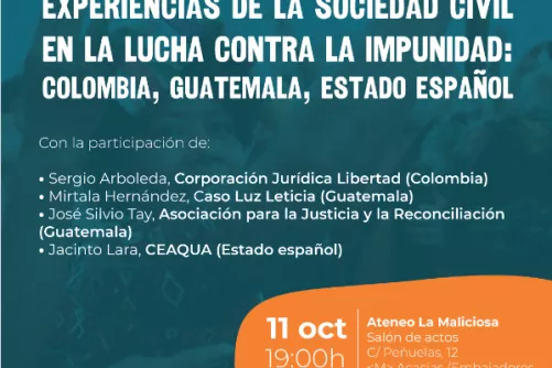 Experiencias de la sociedad civil en la lucha contra la impunidad