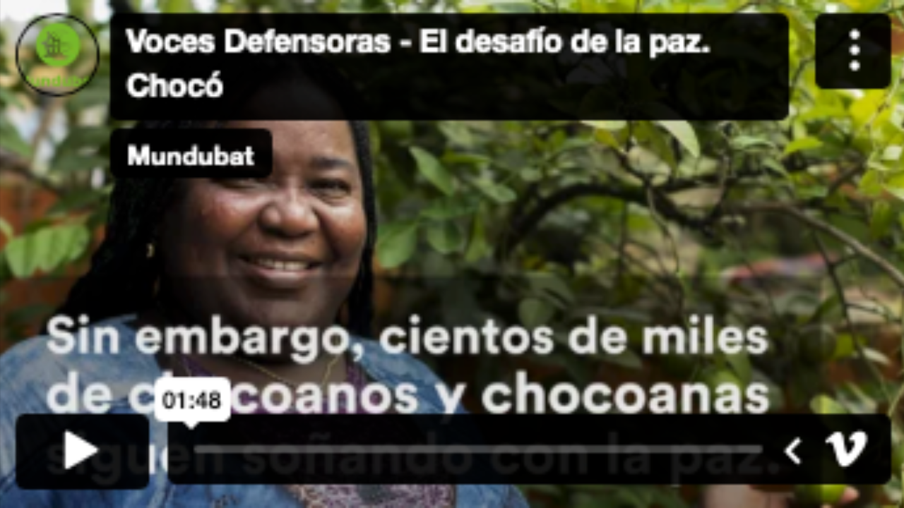 Voces defensoras. Colombia. El desafío de la paz